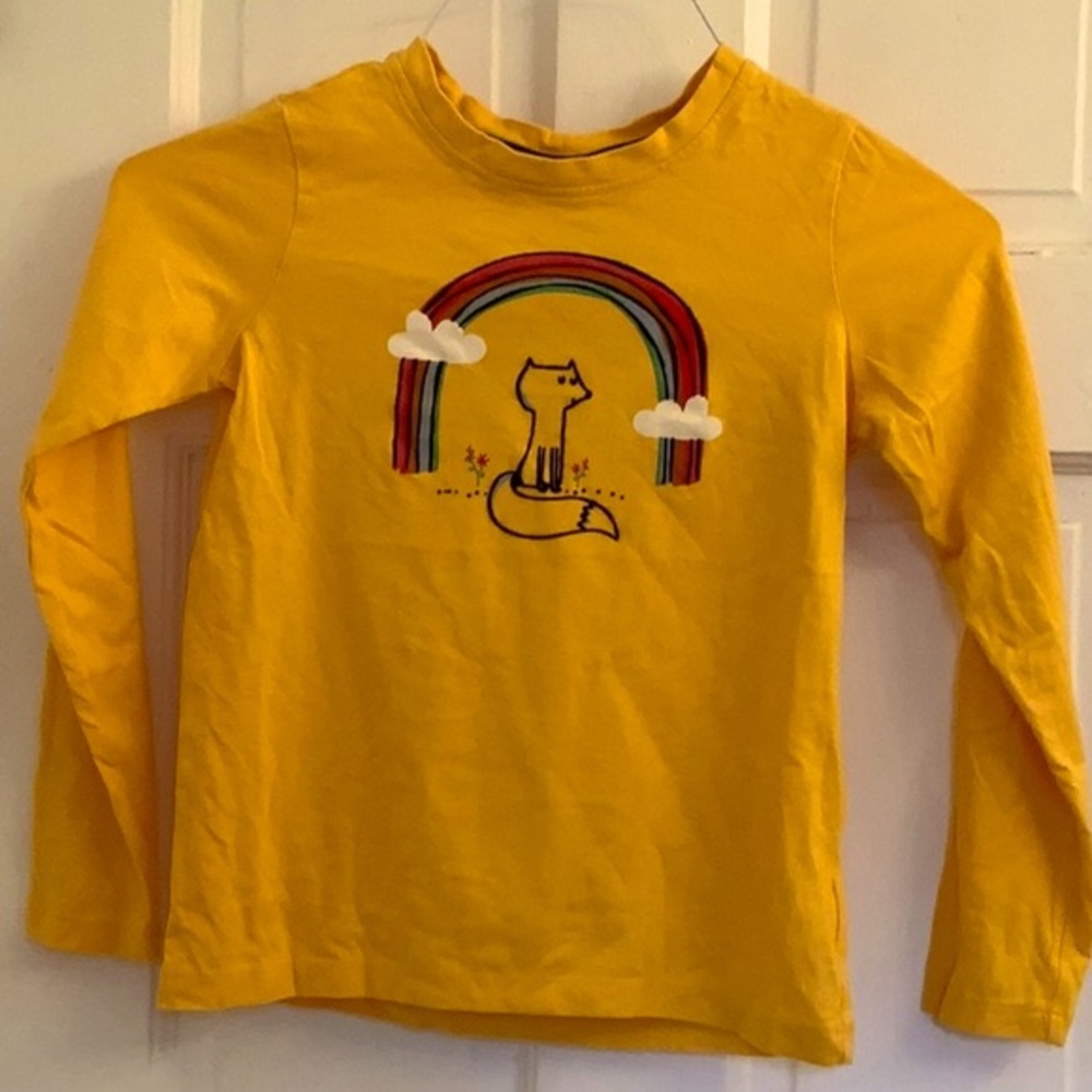 NWT Hanna Andersson kids unisex mustard yellow top in size 130 cm (8)